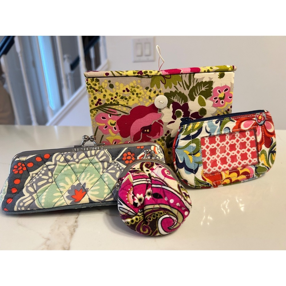 Vera Bradley Lot -  New W/O  tags– Coin Purse, Wallet, Recipe Box & Multi Pouch